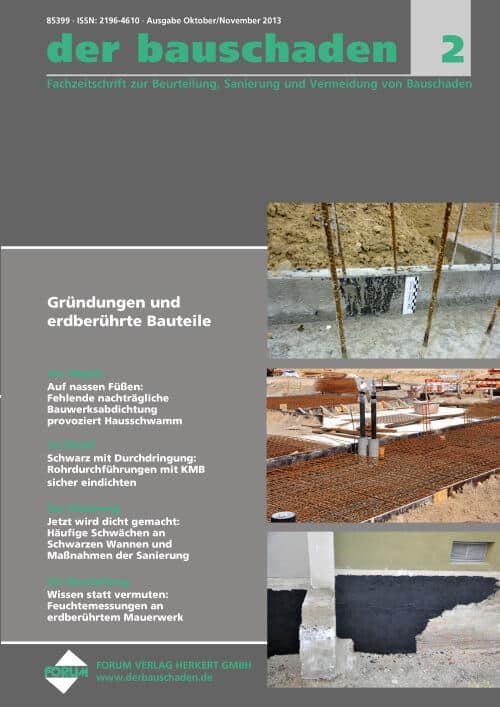 Ausgabe Okt/Nov 2013 Gründungen und erdberührte Bauteile